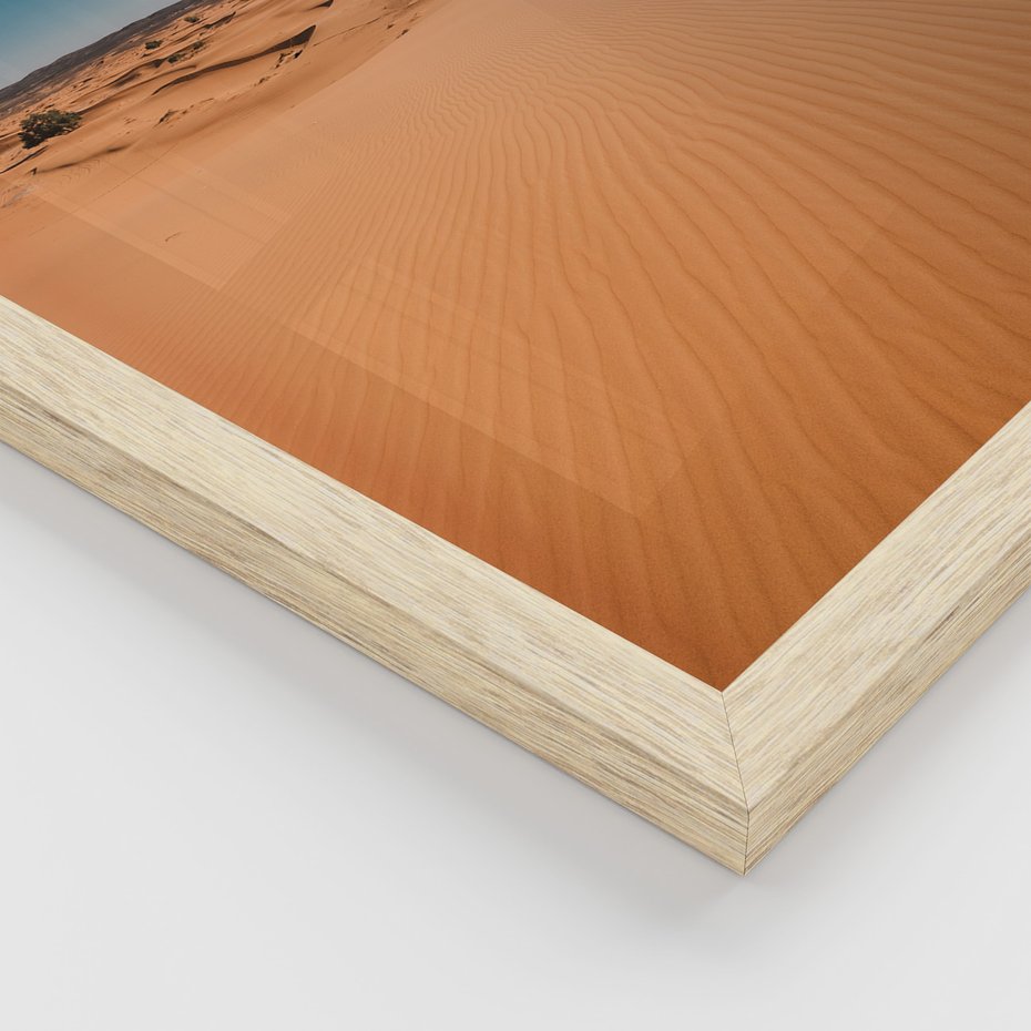 Zestaw obrazy w ramie, plakaty - pustynia, piasek, niebo - rama drewno