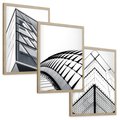 Zestaw obrazy w ramie, plakaty - architektura, budynek, fasada - rama drewno
