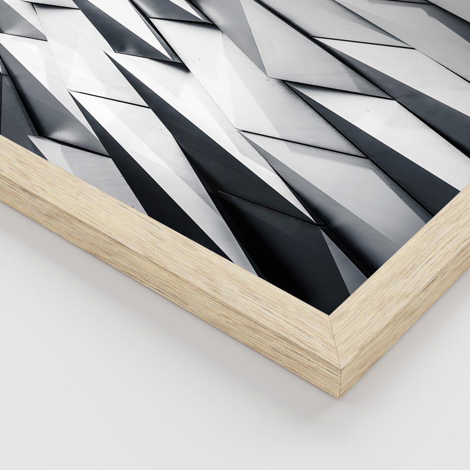 Zestaw obrazy w ramie, plakaty - architektura, budynki, nowoczesność - rama drewno