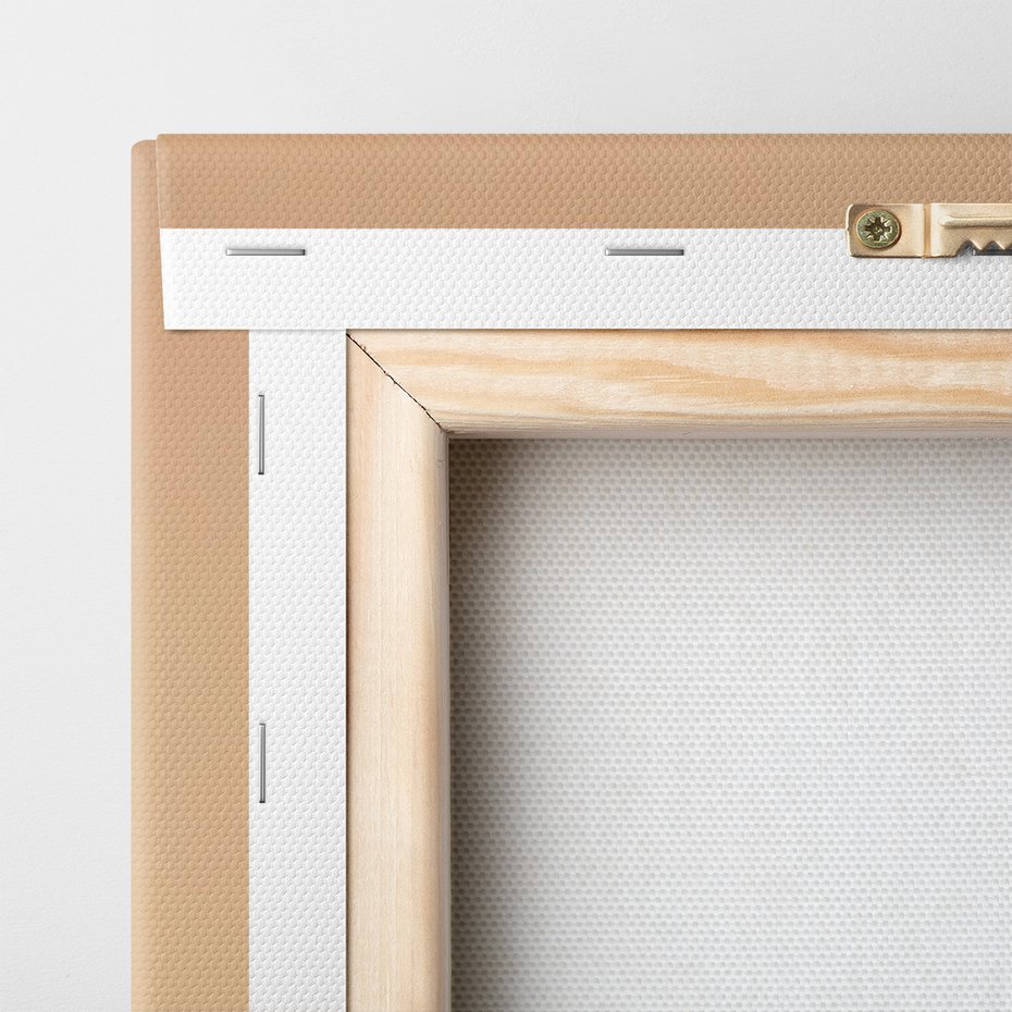 Obraz na płótnie - liście, wazon, abstrakcja