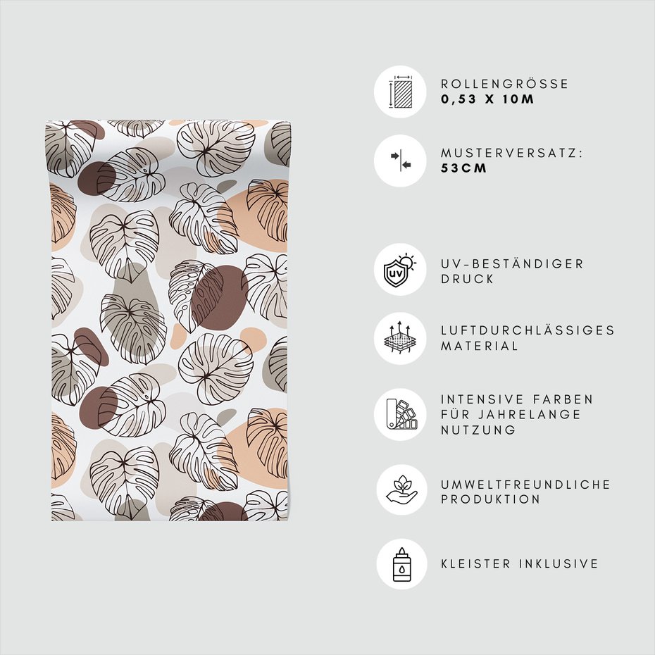 Tapeta - liście, kształty, natura