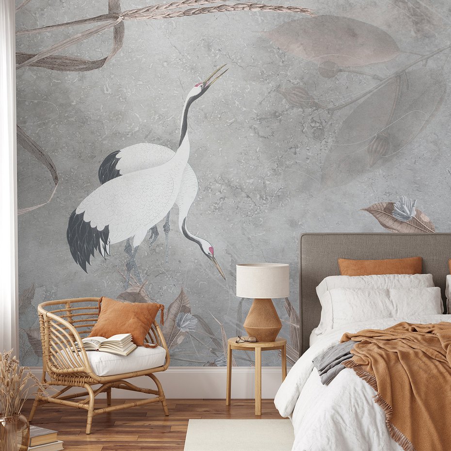 Fototapeta - loft, żurawie, ptaki