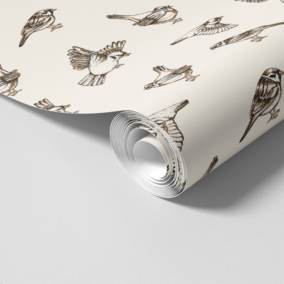 Tapeta - ptaki, ilustracja, natura