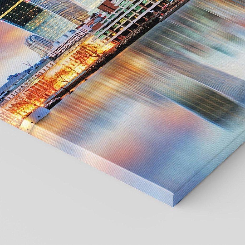 Obraz na płótnie - miasto, panorama, rzeka