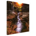 Obraz na płótnie - wodospad, jesień, natura