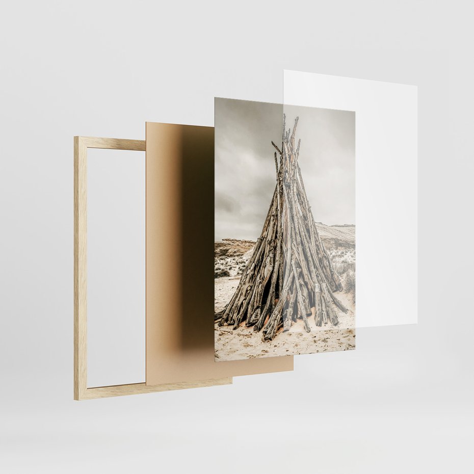 Zestaw obrazy w ramie, plakaty - vintage, dom, drewno - rama drewno