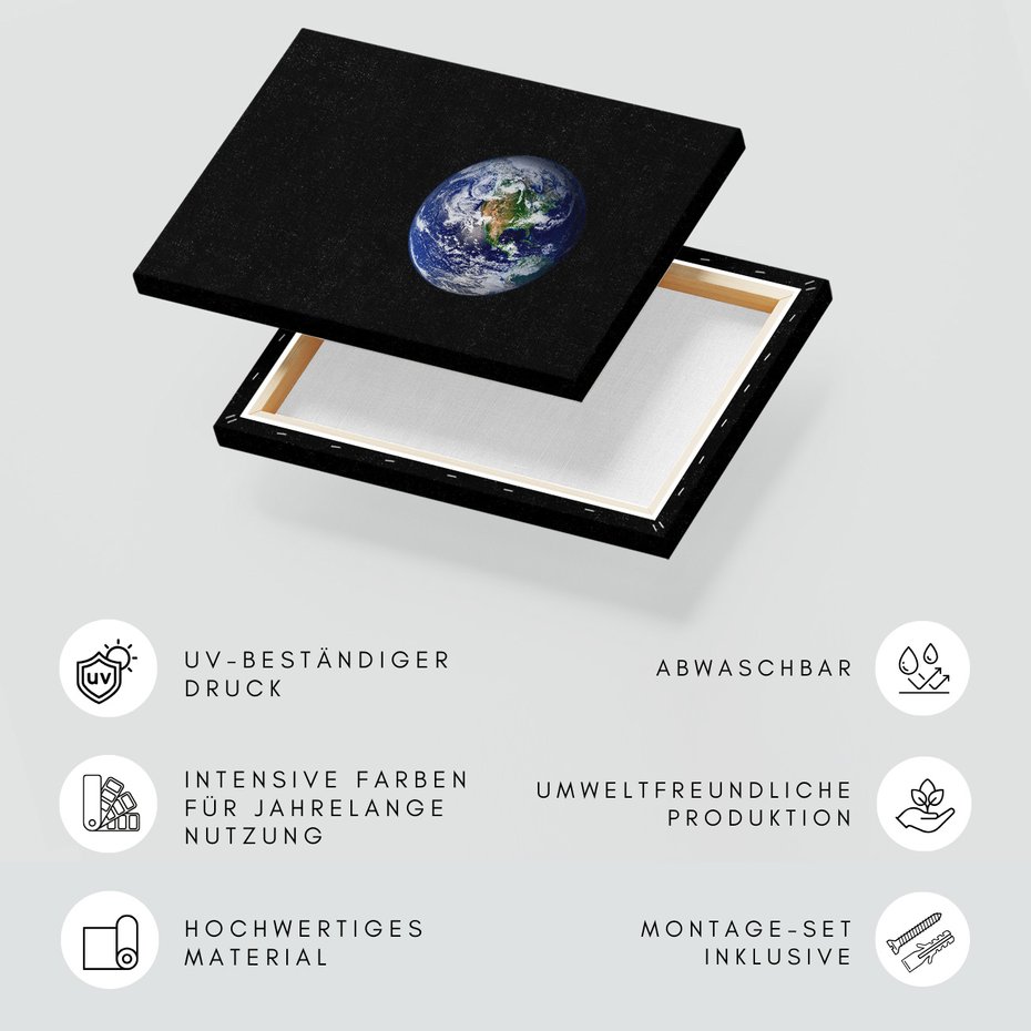 Obraz na płótnie - ziemia, planeta, kosmos