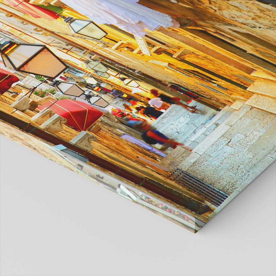 Obraz na płótnie - uliczka, schody, miasto