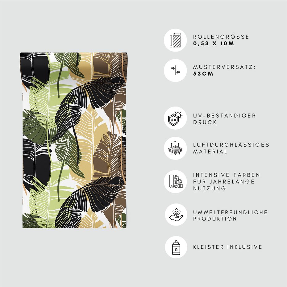 Tapeta - liście, roślinność, tropikalny