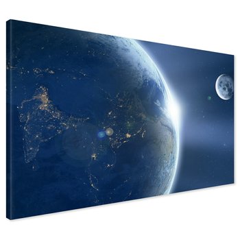 Obraz na płótnie - kosmos, ziemia, księżyc