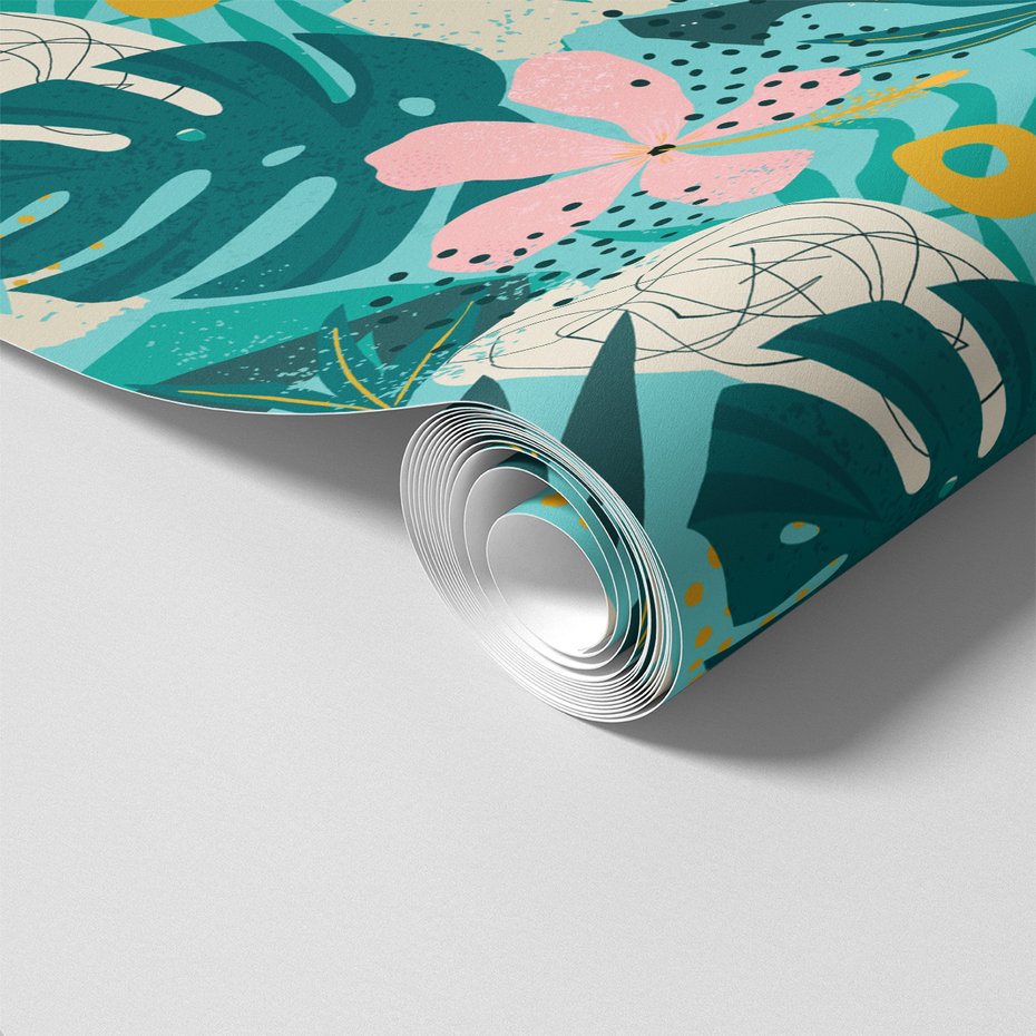 Tapeta - liść, kwiat, abstrakcja