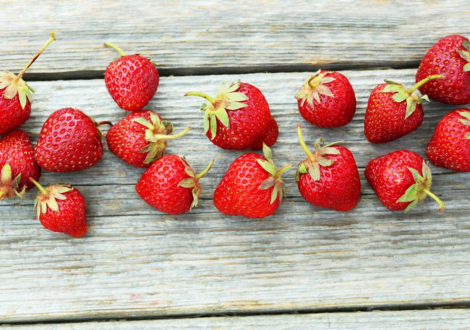 Fototapeta - truskawki, owoce, czerwony