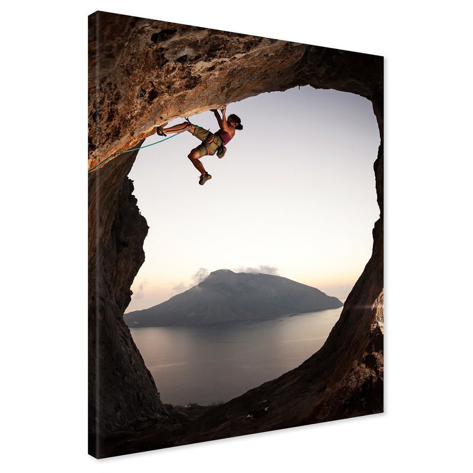 Obraz na płótnie - wspinaczka, skała, sport