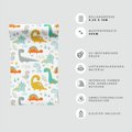 Tapeta - dziecięca, dinozaury, ilustracje, wzory