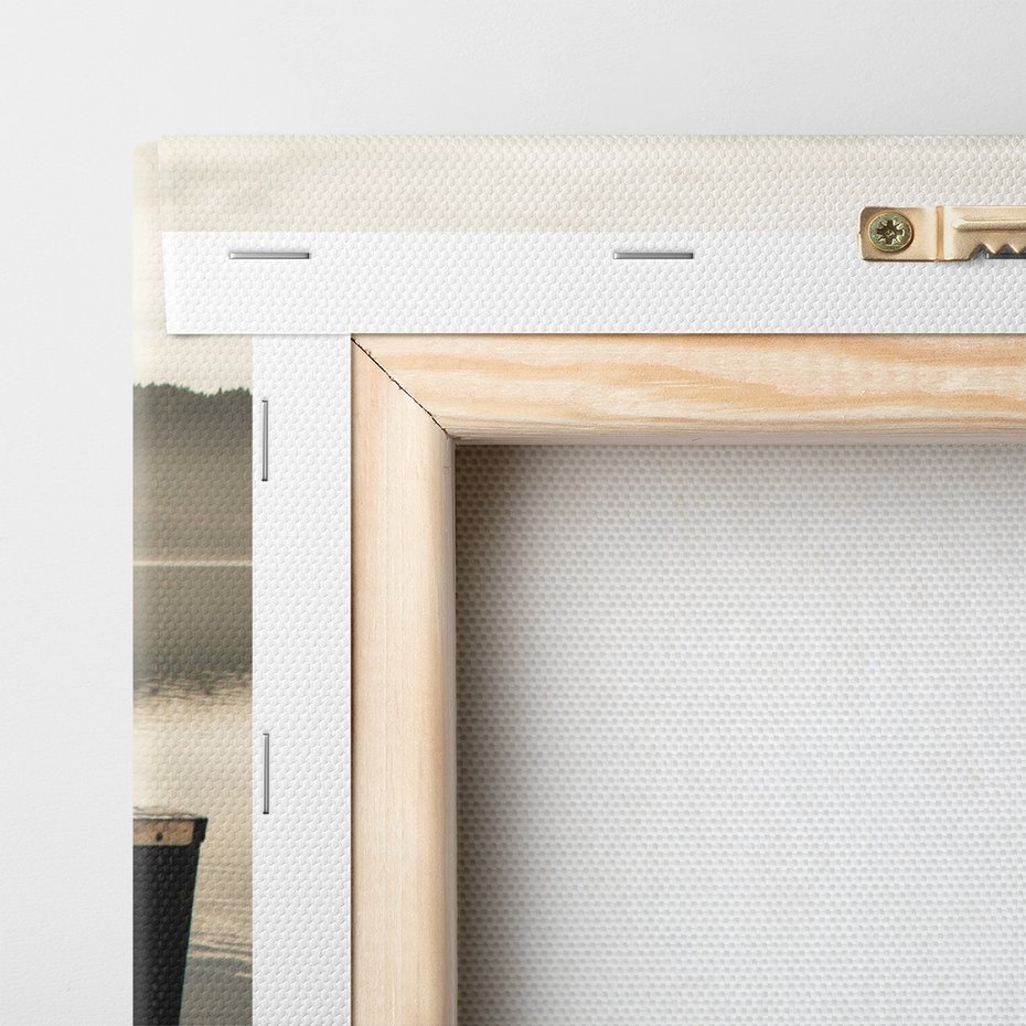 Obraz na płótnie - pomost, jezioro, woda