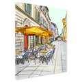 Obraz na płótnie - miasto,ulica,kawiarnia