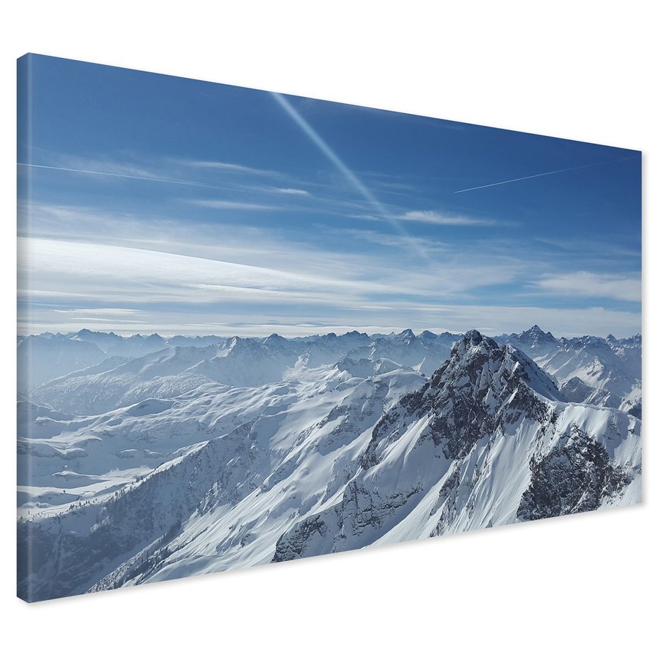 Obraz na płótnie - góry, śnieg, krajobraz
