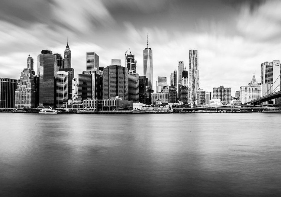 Fototapeta - miasto, drapacze chmur, rzeka