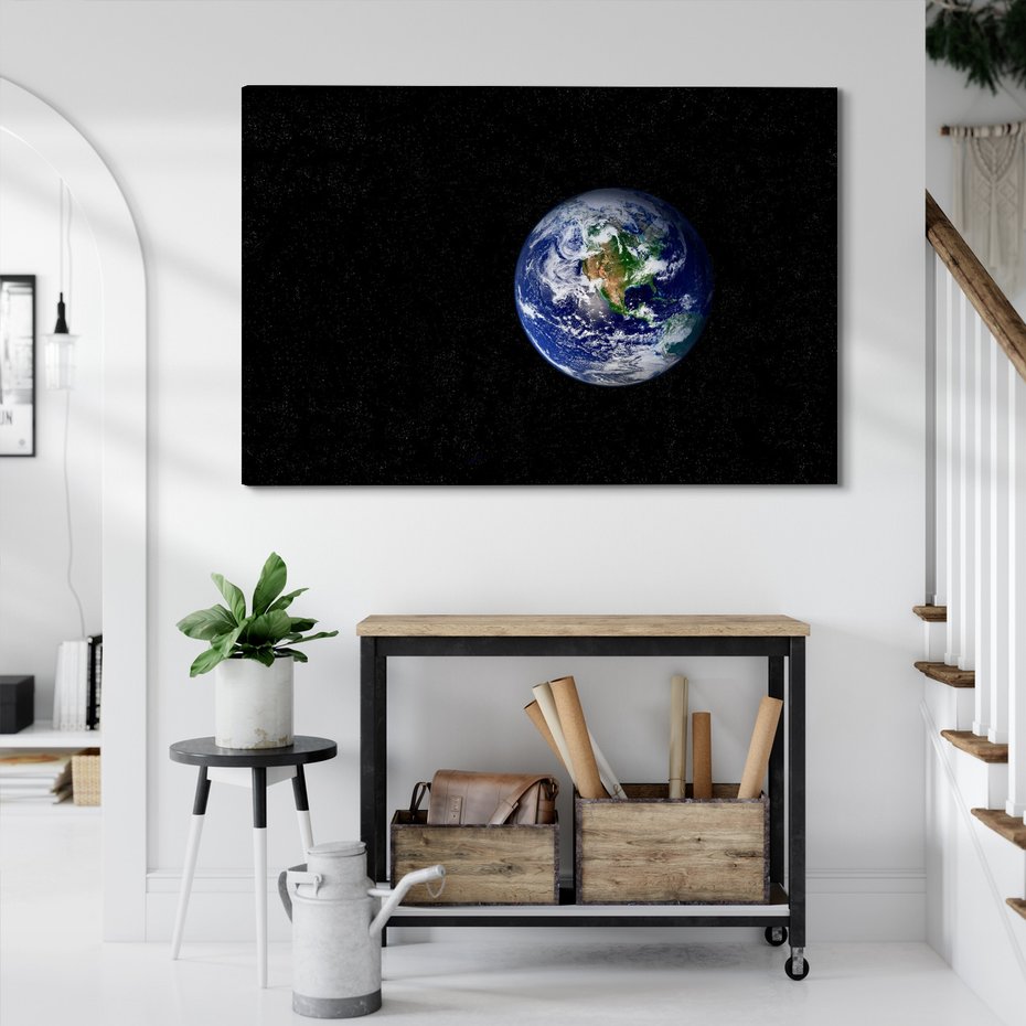Obraz na płótnie - ziemia, planeta, kosmos
