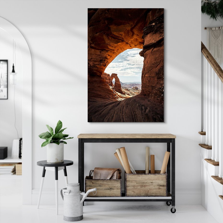 Obraz na płótnie - skały, łuk, krajobraz