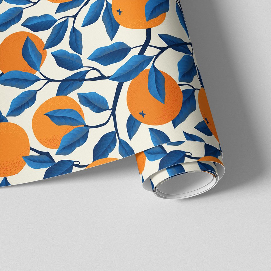 Tapeta - owoce, liście, gałęzie