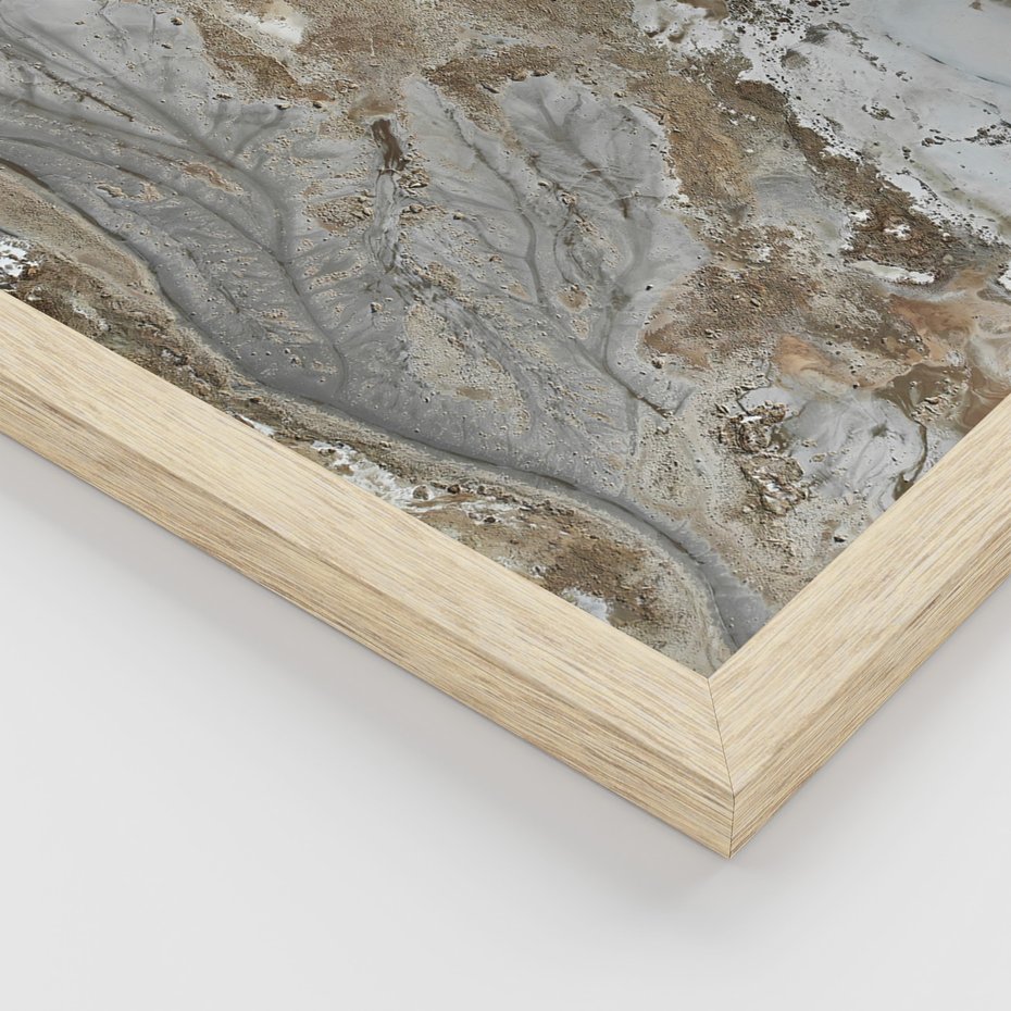 Zestaw obrazy w ramie, plakaty - abstrakcja, roślina, natura - rama drewno