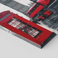 Obraz na płótnie - Londyn, autobus, budka telefoniczna