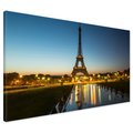 Obraz na płótnie - wieża Eiffla, Paryż, noc