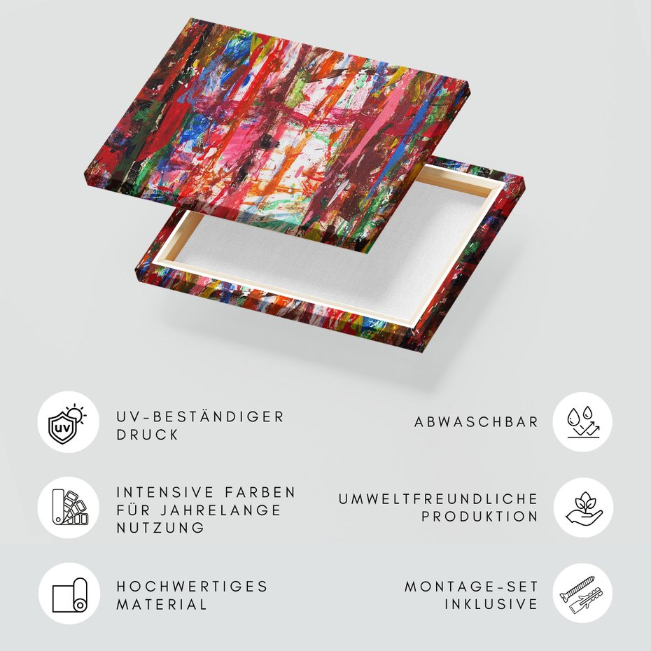 Obraz na płótnie - abstrakcja, farby, kolory