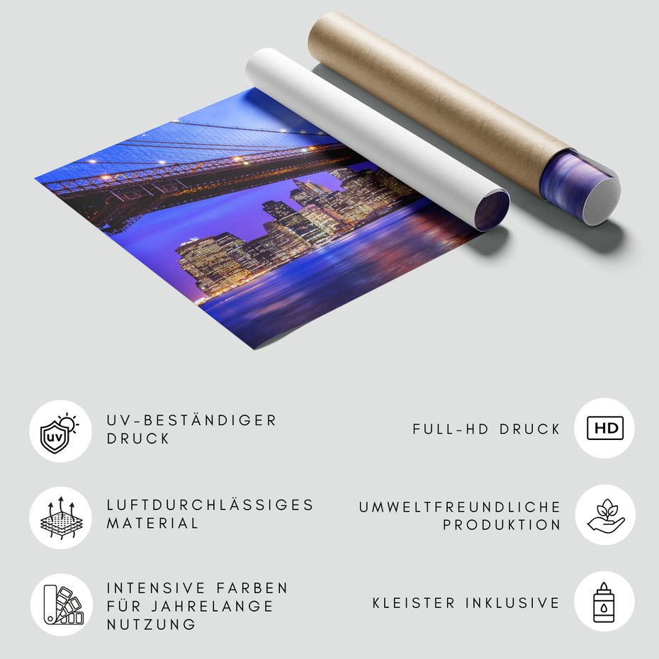 Fototapeta - most, miasto, noc