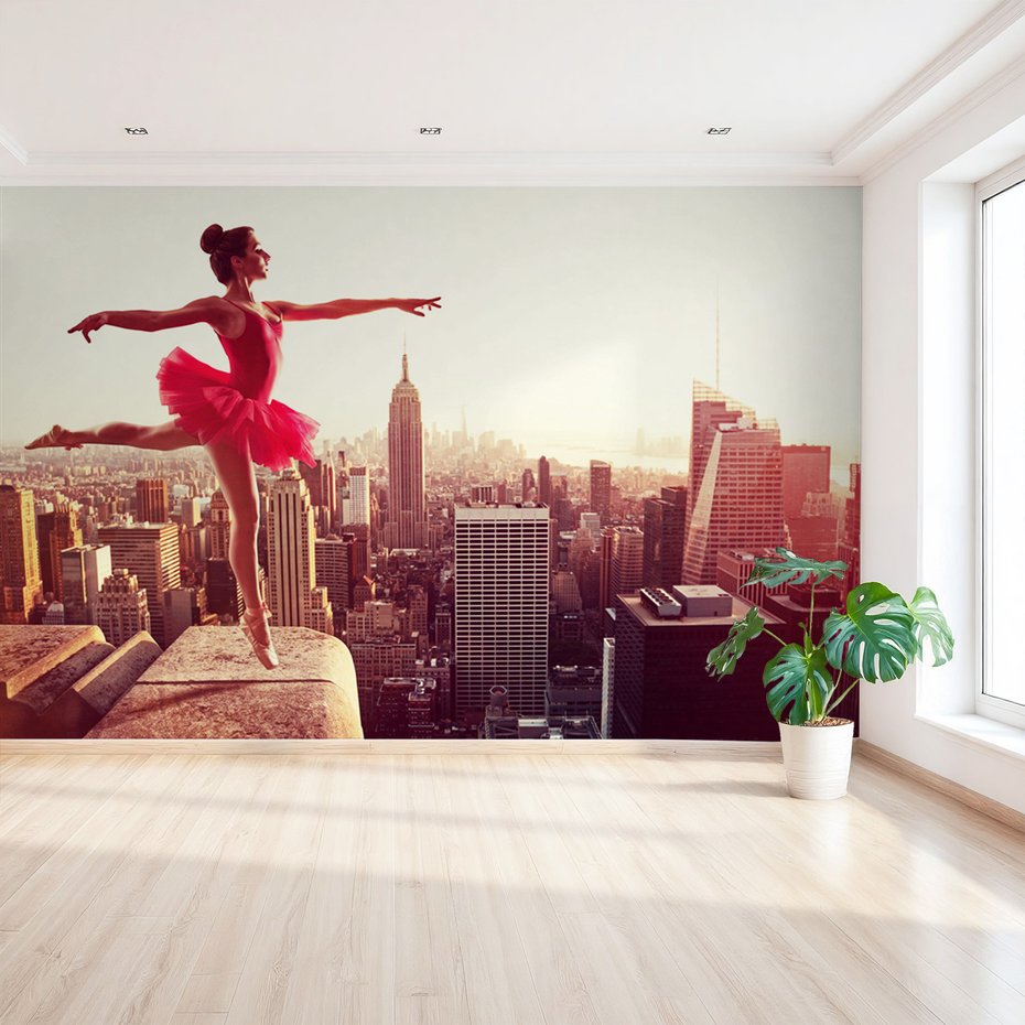 Fototapeta - balerina, miasto, taniec