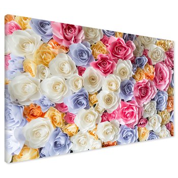 Obraz na płótnie - kwiaty, róże, pastelowe