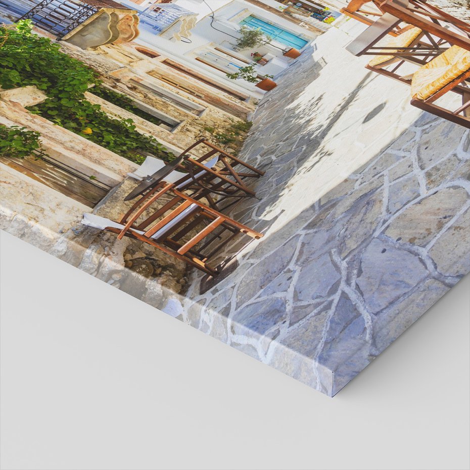 Obraz na płótnie - uliczka, miasto, Grecja