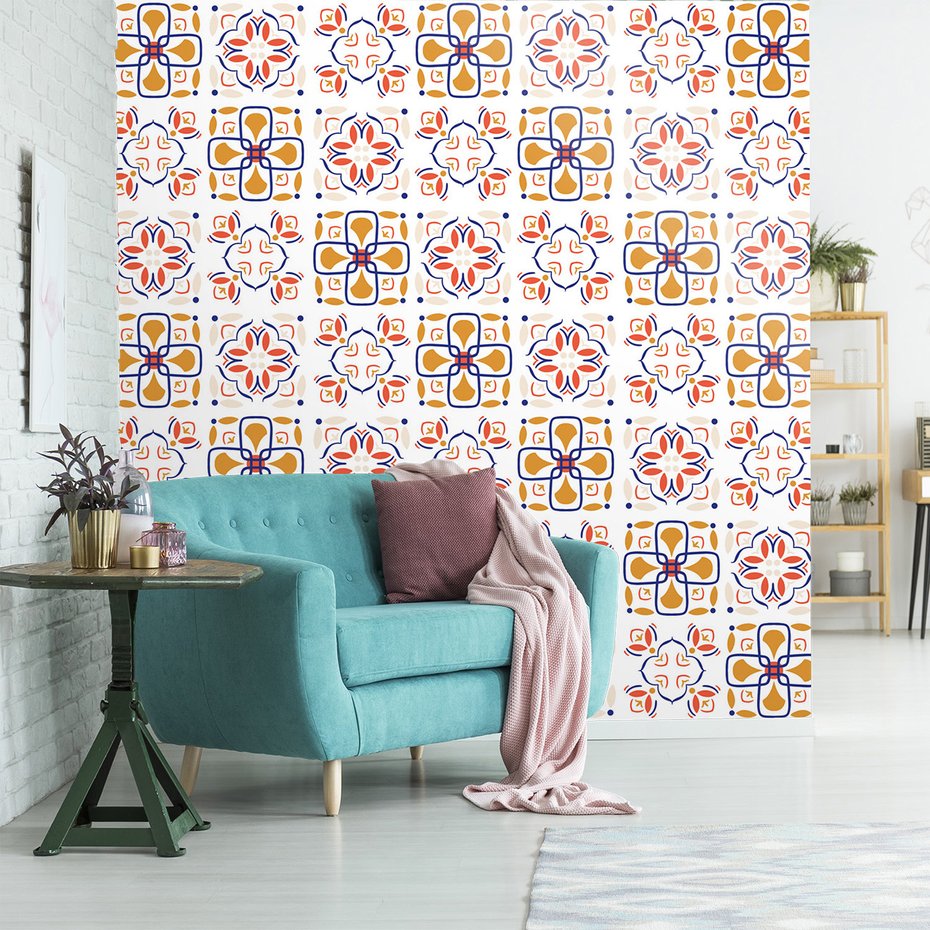 Tapeta - ornament, kształt, dekoracja