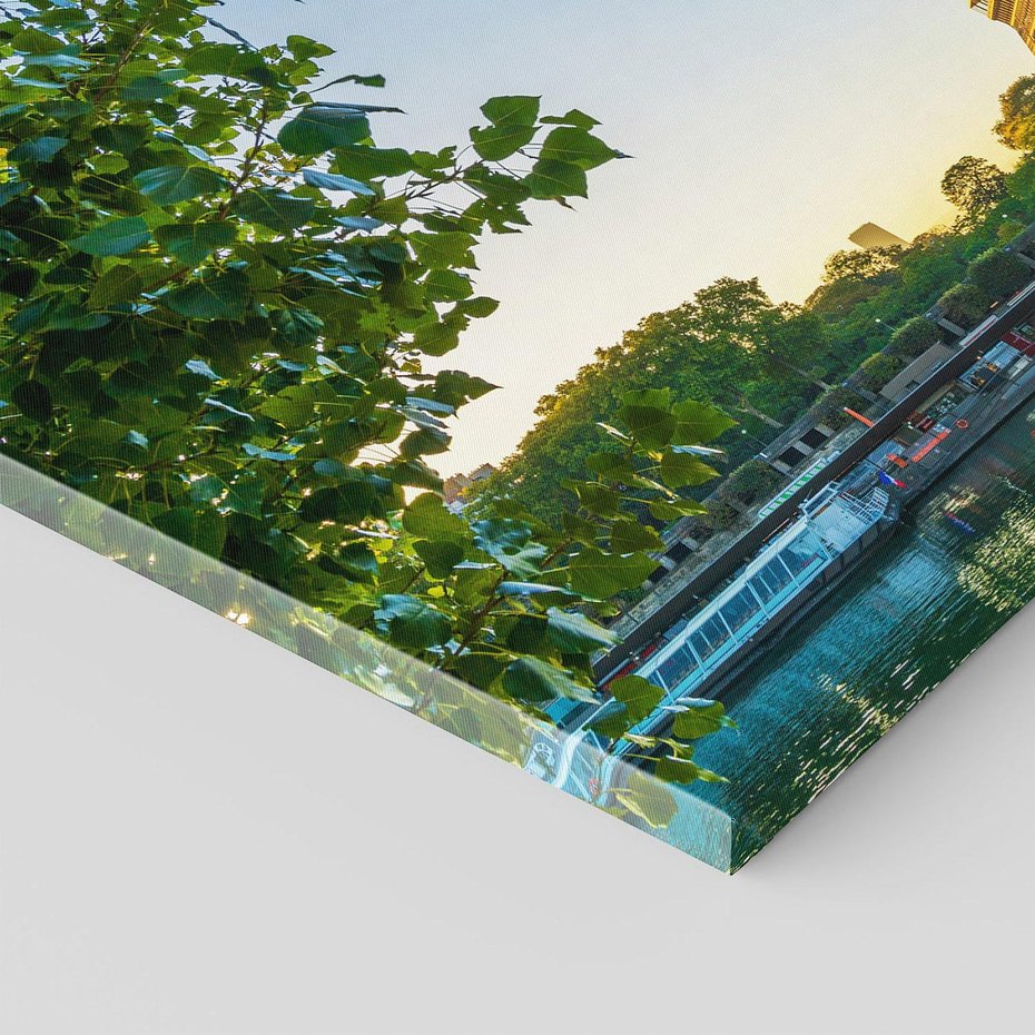 Obraz na płótnie - Paryż, wieża Eiffla, most