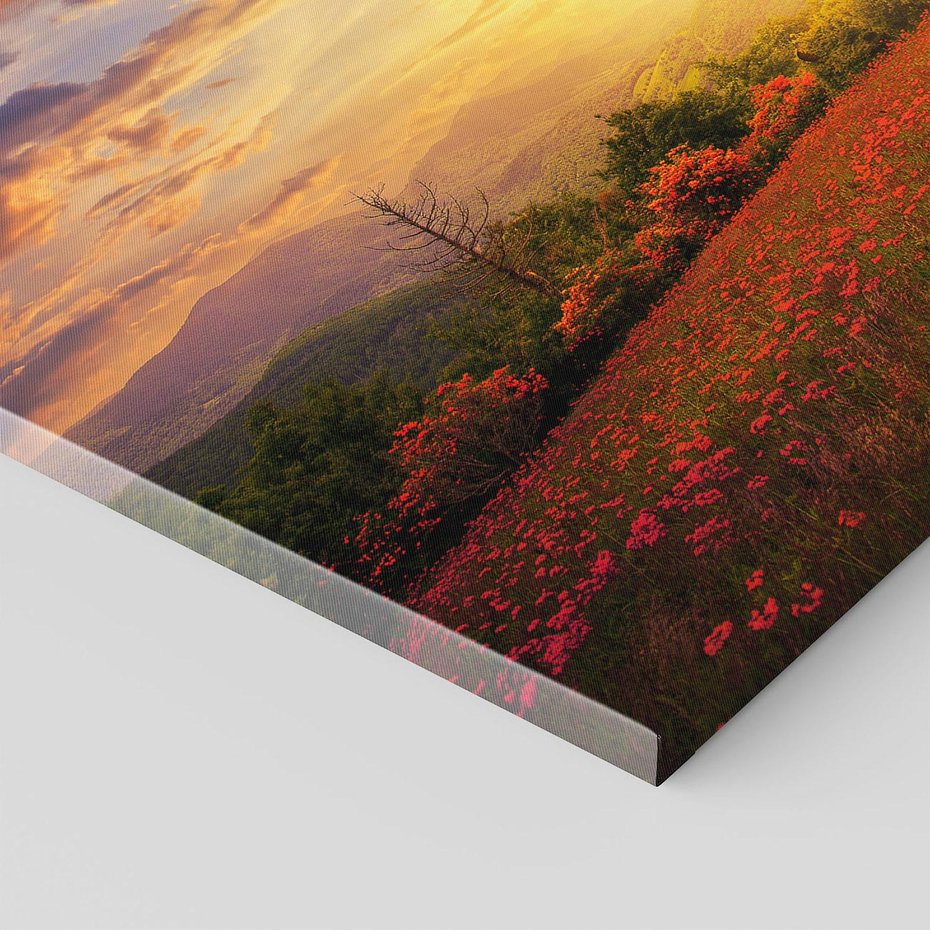 Obraz na płótnie - krajobraz, drzewo, serce