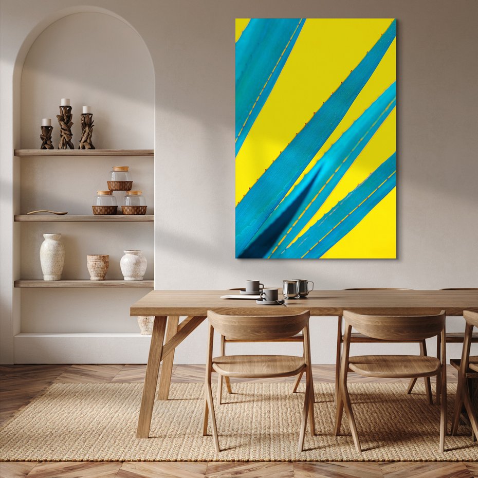 Obraz na płótnie - aloes, abstrakcja, roślina