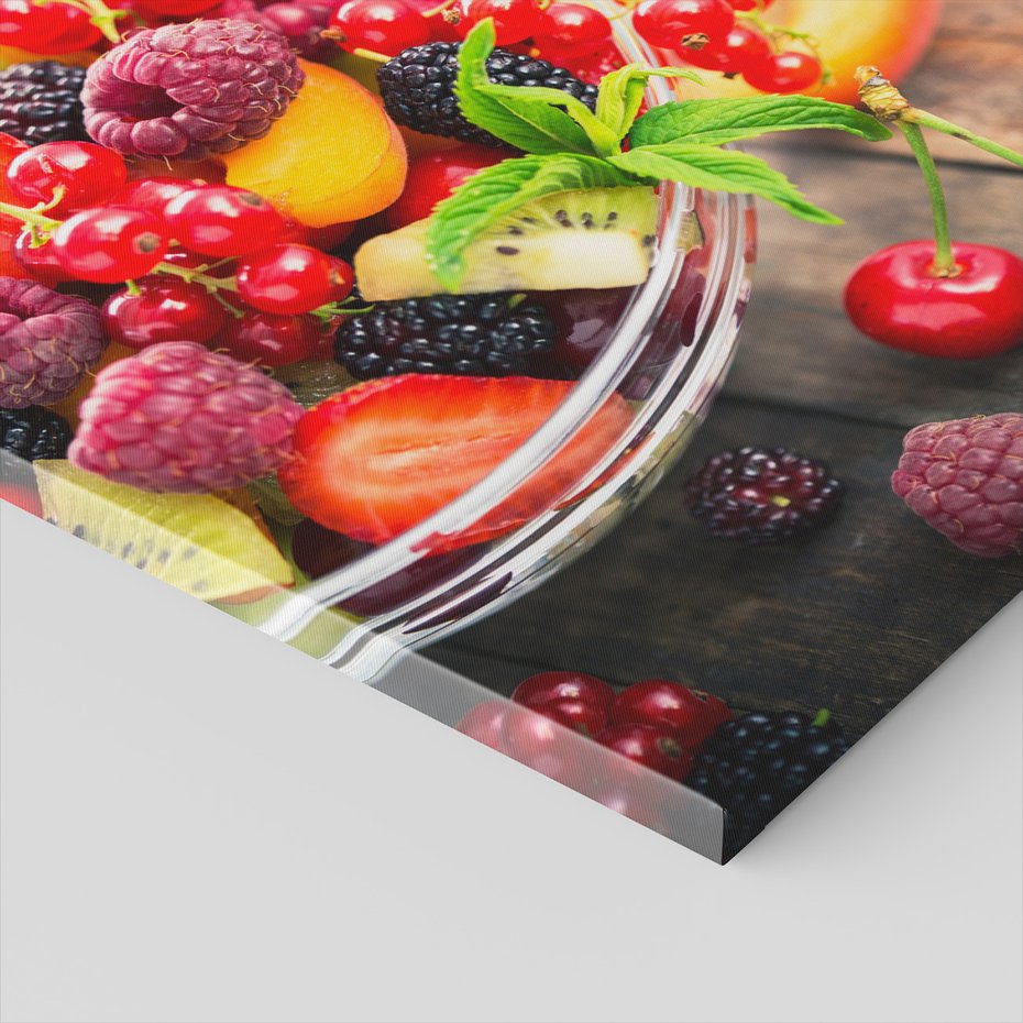 Obraz na płótnie - owoce, deser, witaminy