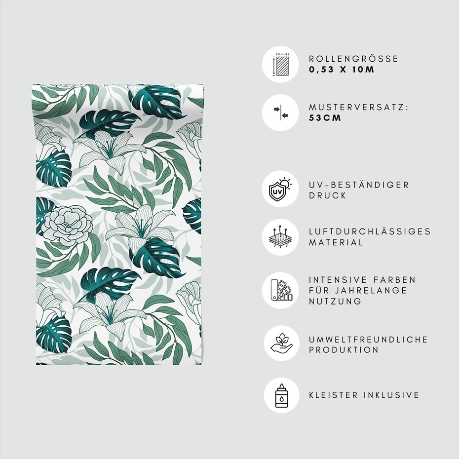 Tapeta - kwiaty, liście, natura