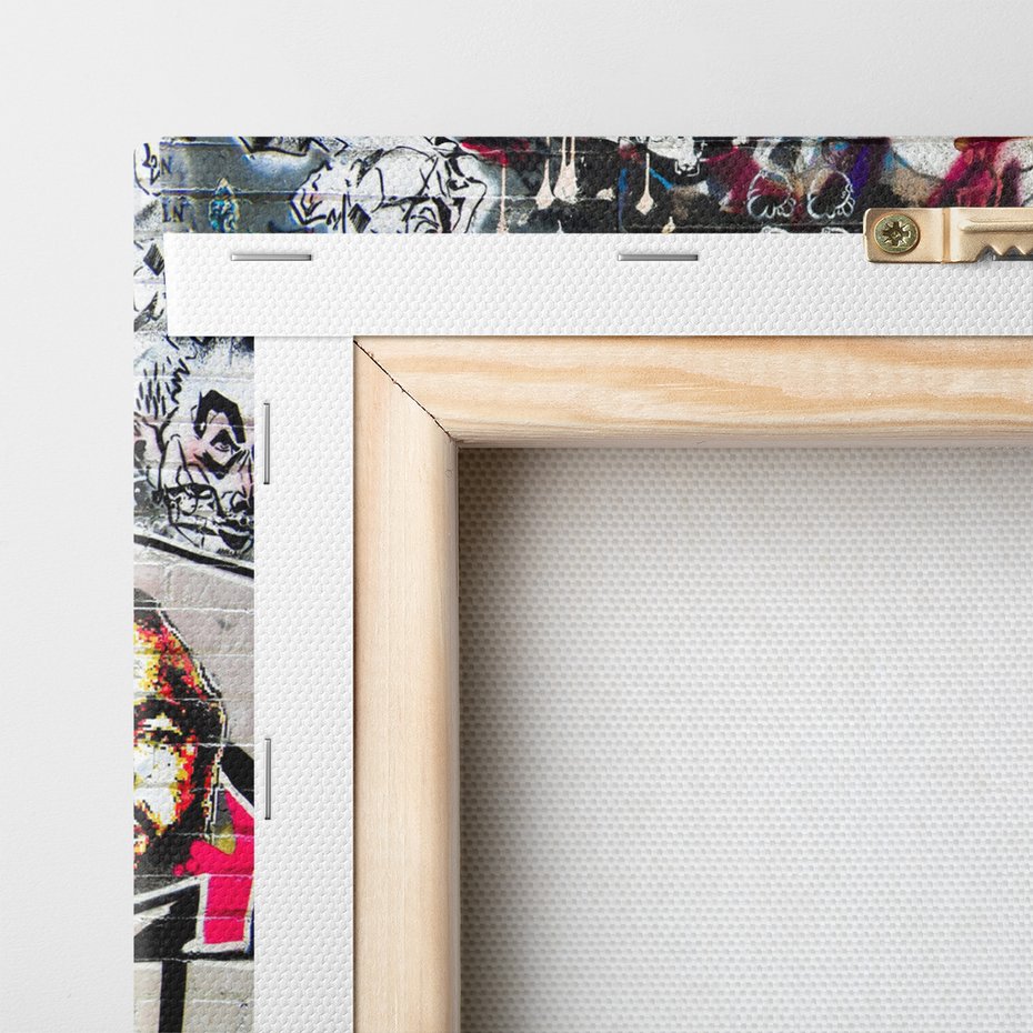 Obraz na płótnie - graffiti, ściana, sztuka