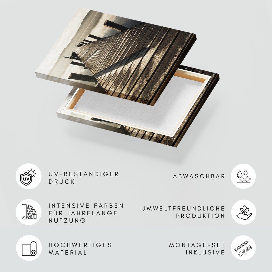 Obraz na płótnie - pomost, jezioro, woda