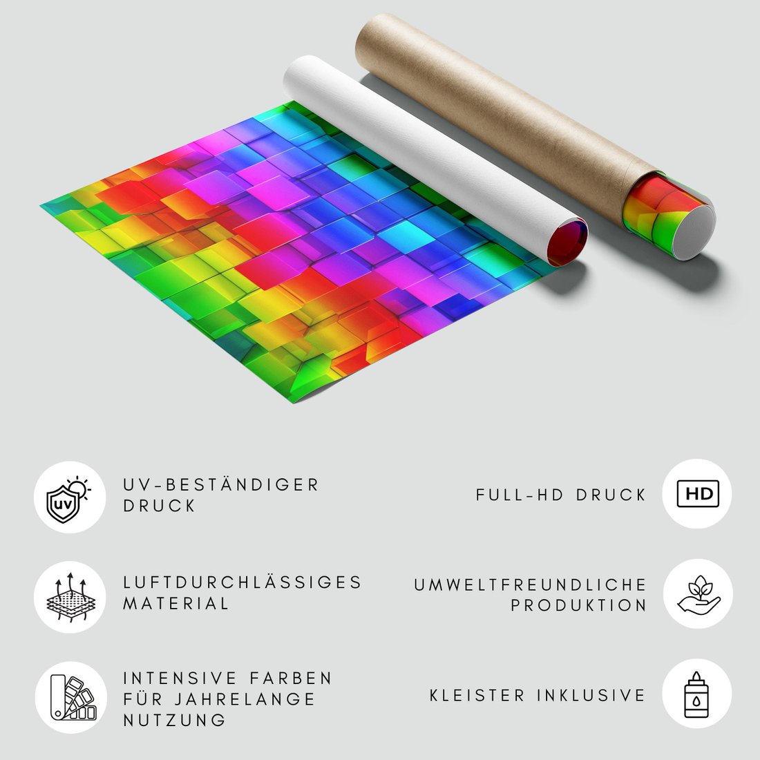 Fototapeta - kostki, kolorowe, abstrakcja