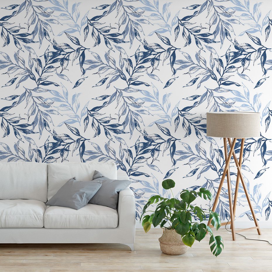 Tapeta - liście, gałązki, tło