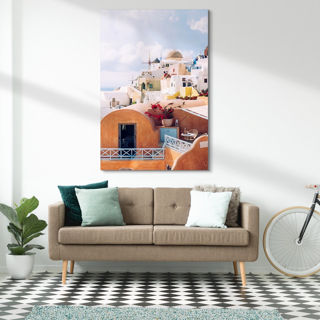 Obraz na płótnie - Santorini, Grecja, miasto