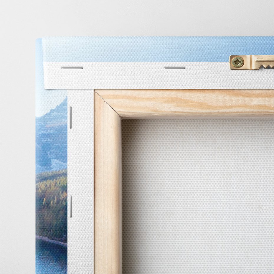 Obraz na płótnie - góry, jezioro, lasy