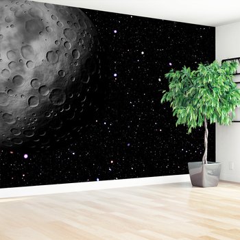 Fototapeta - kosmos, księżyc, kratery