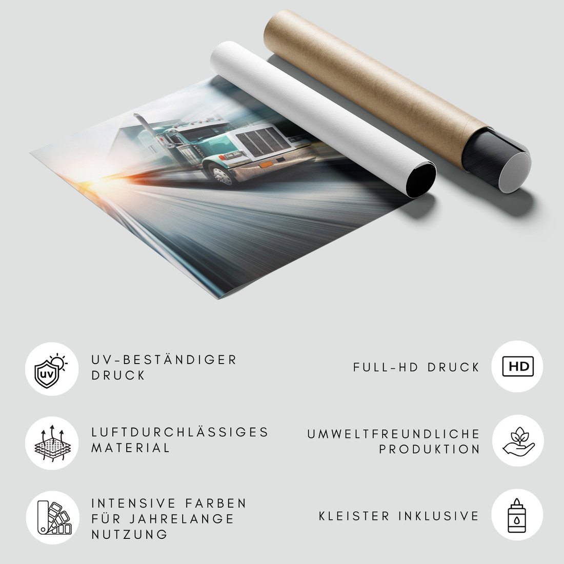 Fototapeta - ciężarówka, droga, transport