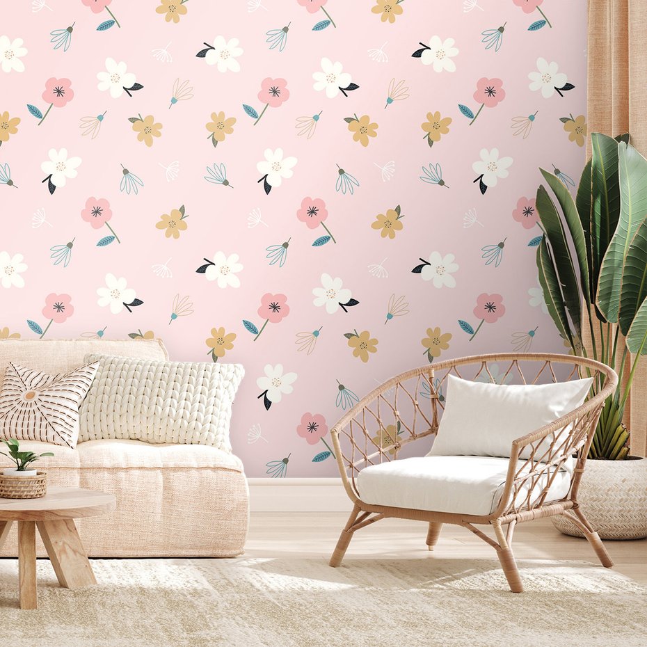 Tapeta - kwiaty, tło, liście