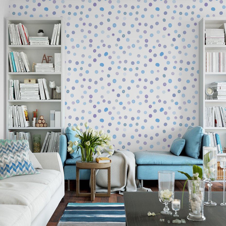 Tapeta - kropki, wzór, tło