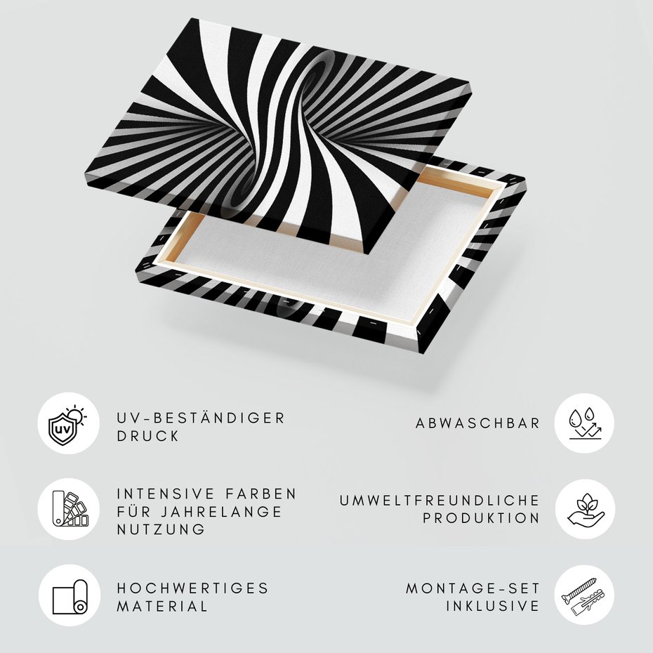 Obraz na płótnie - abstrakcja, spirala, iluzja